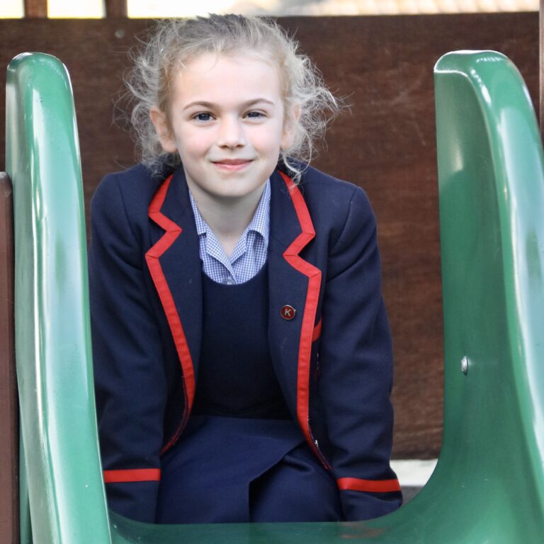 girl on a slide
