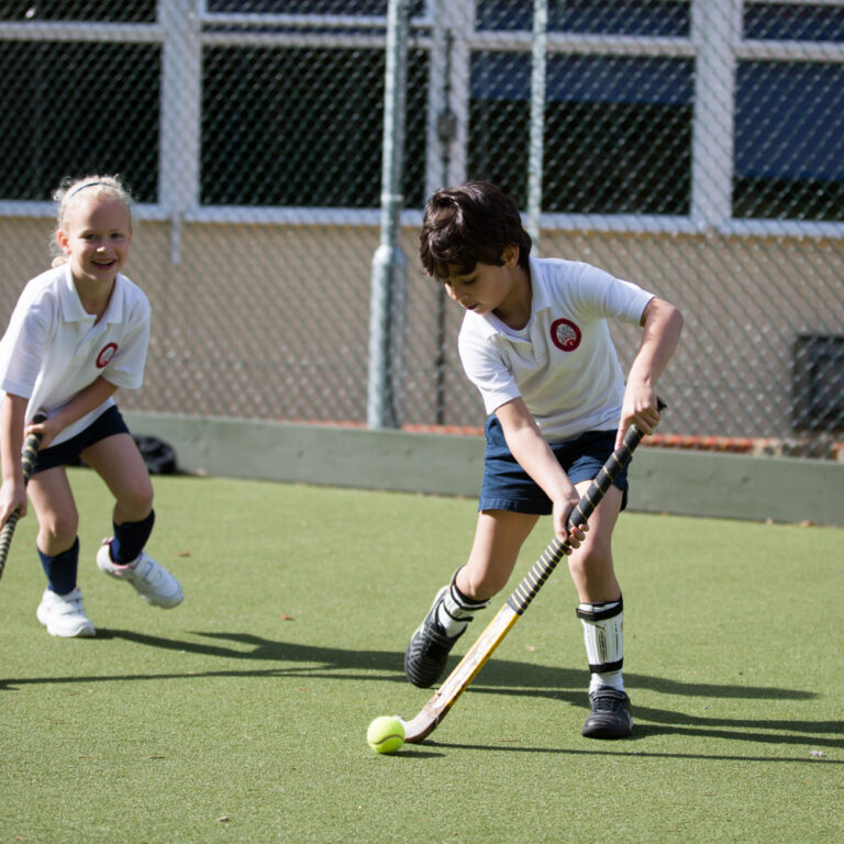 boys playing hockey