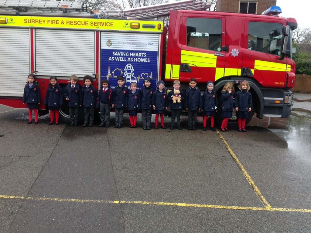 Reception Class at Camberley Fire Station