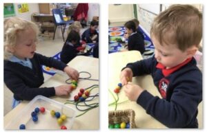 Comparing the number of beads on necklaces