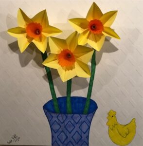 Daffodils-Blue-Pot