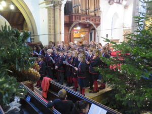 The choir through the trees