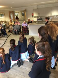 Singing to residents @ Kingsclere