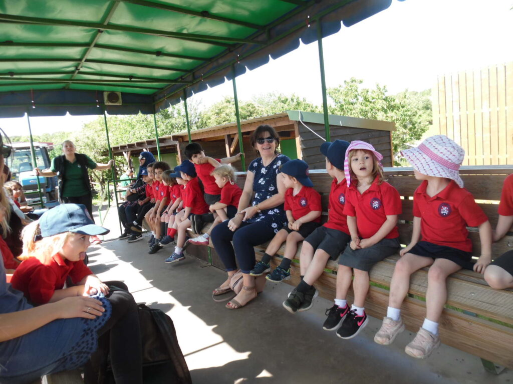 On the tractor at Bockett's farm