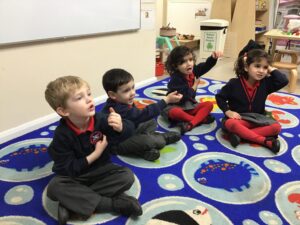 Pre-Reception enjoying their lesson