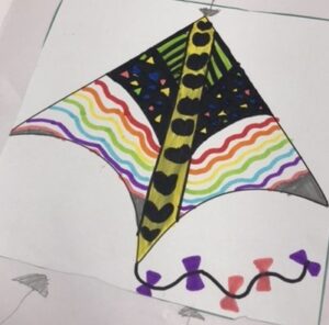 Year 1 & Year 2 have started their kite project with their designs