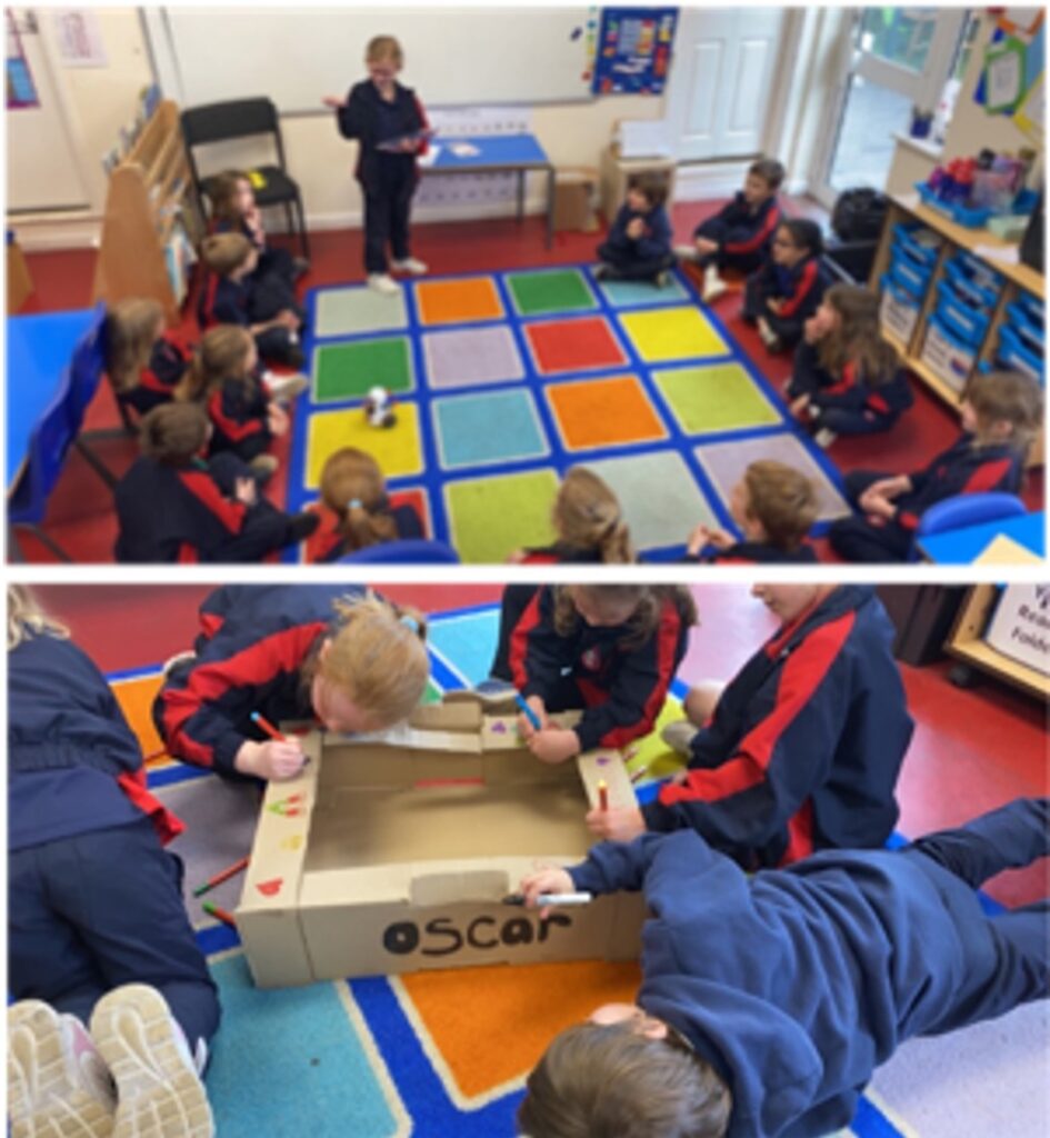 Year 2 Working as a team to design & decorate Oscar's new bed