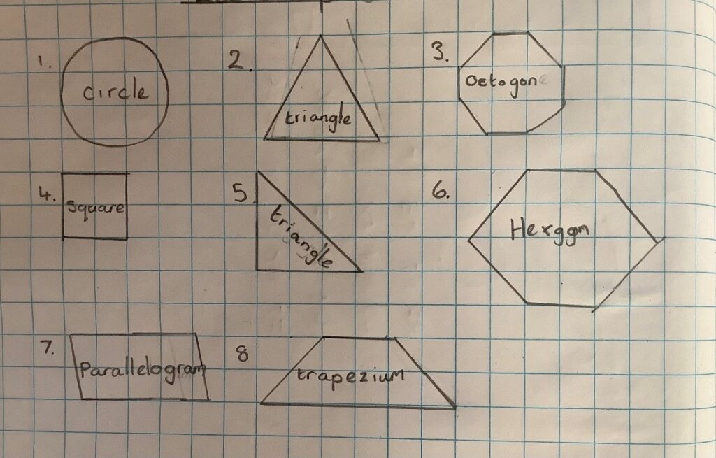 Year 3 exploring vertical, horizontal, diagonal, perpendicular lines