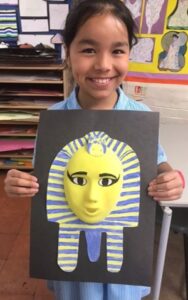 Year 4 have finished their Ancient Egyptian Death Masks