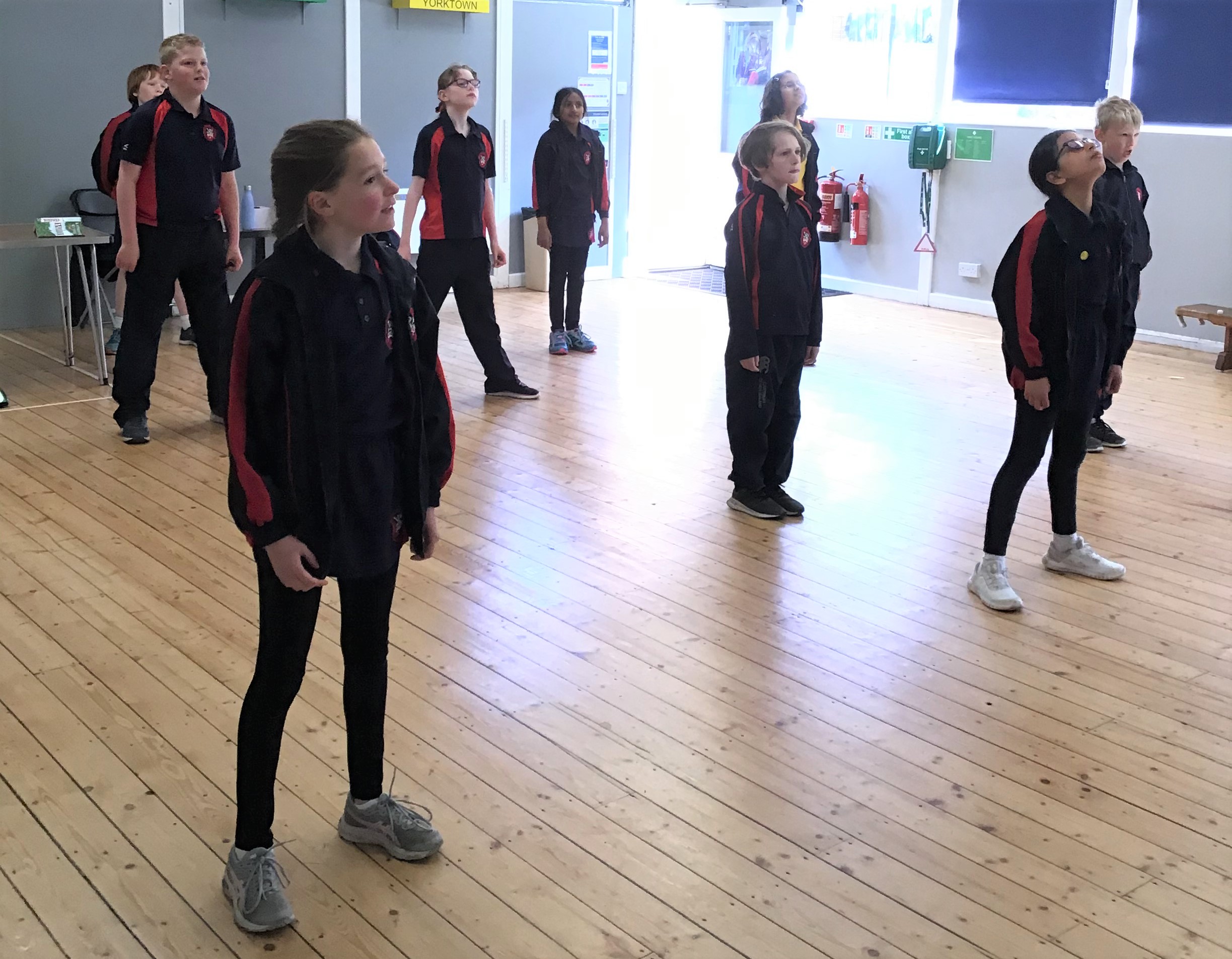 Year 5 Concentrating in the Dance Workshop